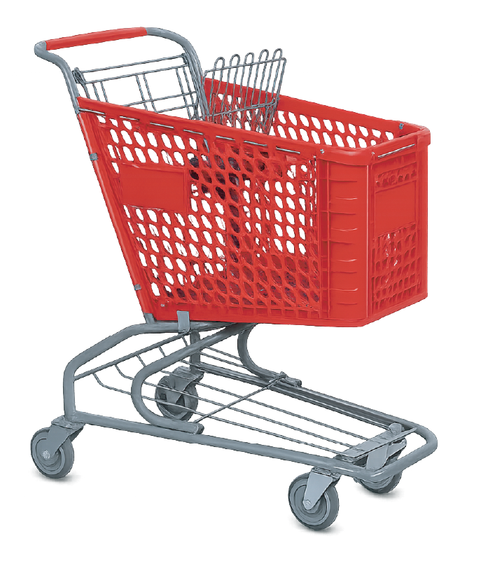 Plastic shopping cart